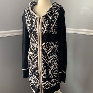 Hooded cardigan
